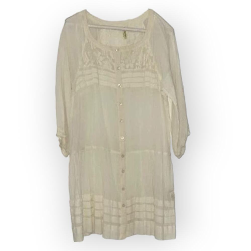 Free People lacy tunic  Sz M EUC